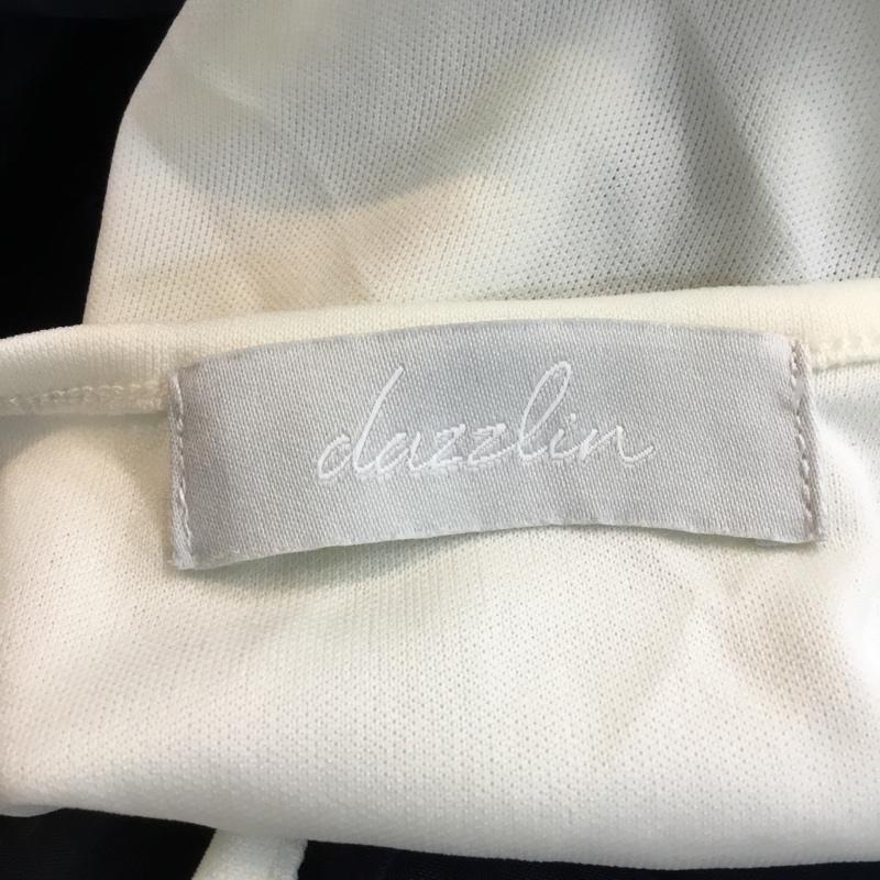 ダズリン dazzlin ワンピース ミニスカート FREE 無地 白 / ホワイト / X 紺 / ネイビー /  レディース USED 古着 中古 10048064
