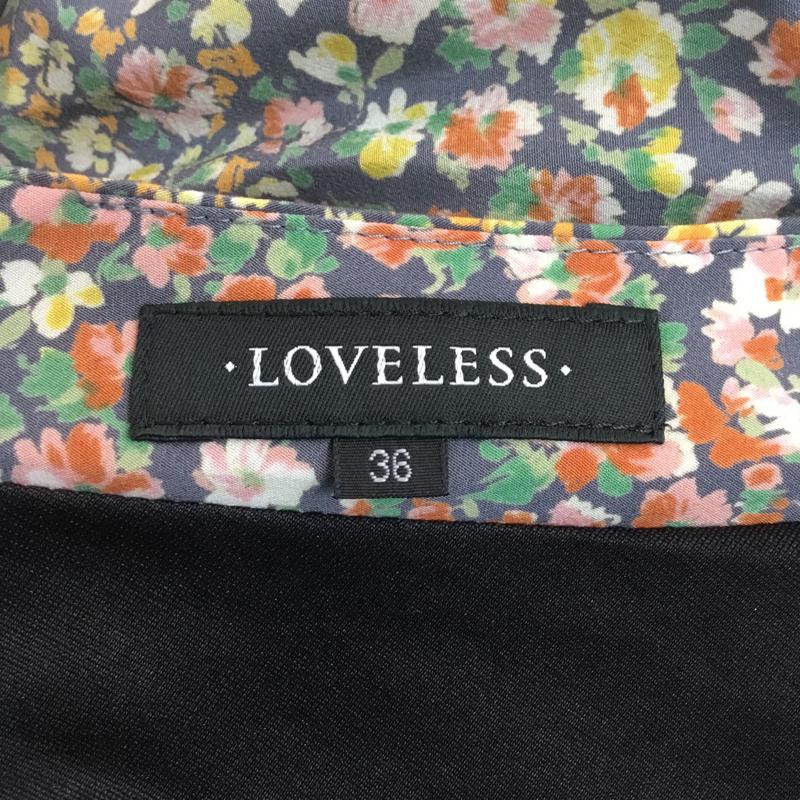 ラブレス LOVELESS ワンピース ミニスカート ノースリーブ 36 総柄 マルチカラー / マルチカラー /  レディース USED 古着 中古 10048072