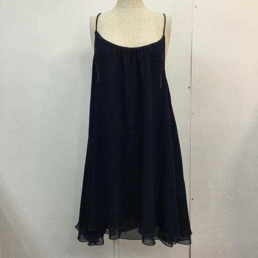 レイビームス Ray BEAMS ワンピース ひざ丈スカート キャミソールワンピ チュニック リボン 4326-0463-819 FREE 無地 紺 / ネイビー /  レディース USED 古着 中古 10048200