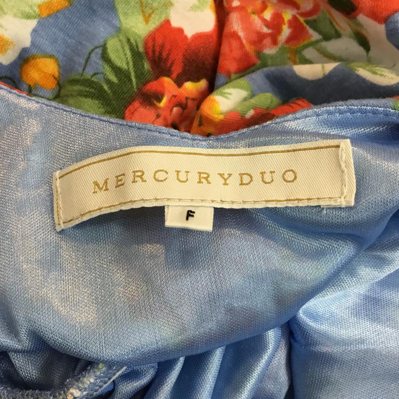 マーキュリーデュオ MERCURYDUO ワンピース ミニスカート 花柄 001320607501 FREE 花柄 青 / ブルー / X 赤 / レッド / X 薄緑 / ライトグリーン / X 橙 / オレンジ / X 黄 / イエロー /  レディース USED 古着 中古 10048211
