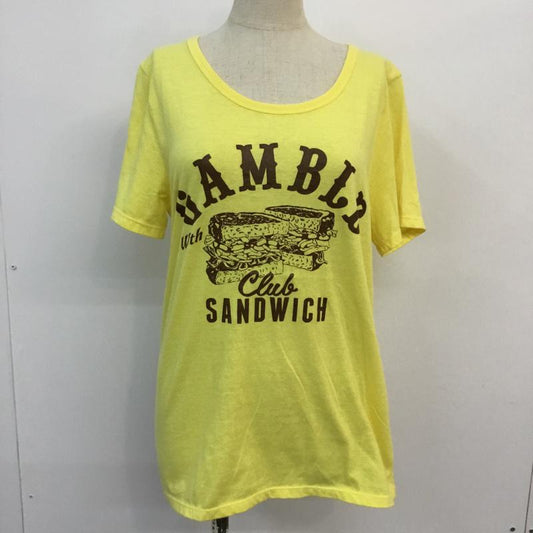 ロデオクラウンズ Rodeo Crowns Tシャツ 半袖 2 プリント 黄 / イエロー /  レディース USED 古着 中古 10048245