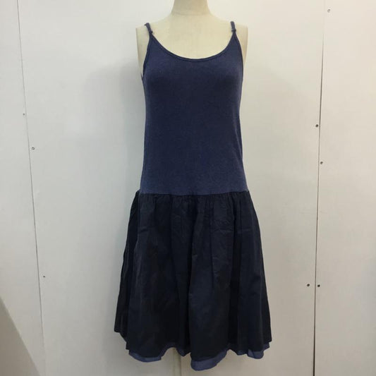 ニコアンド niko and... ワンピース ひざ丈スカート ペチコート キャミソール インナーワンピ 無地 紺 / ネイビー /  レディース USED 古着 中古 10048298