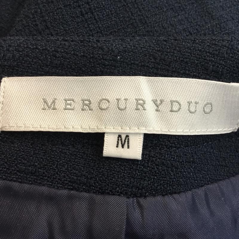 マーキュリーデュオ MERCURYDUO スカート ひざ丈スカート 編み上げ M 無地 紺 / ネイビー /  レディース USED 古着 中古 10048502