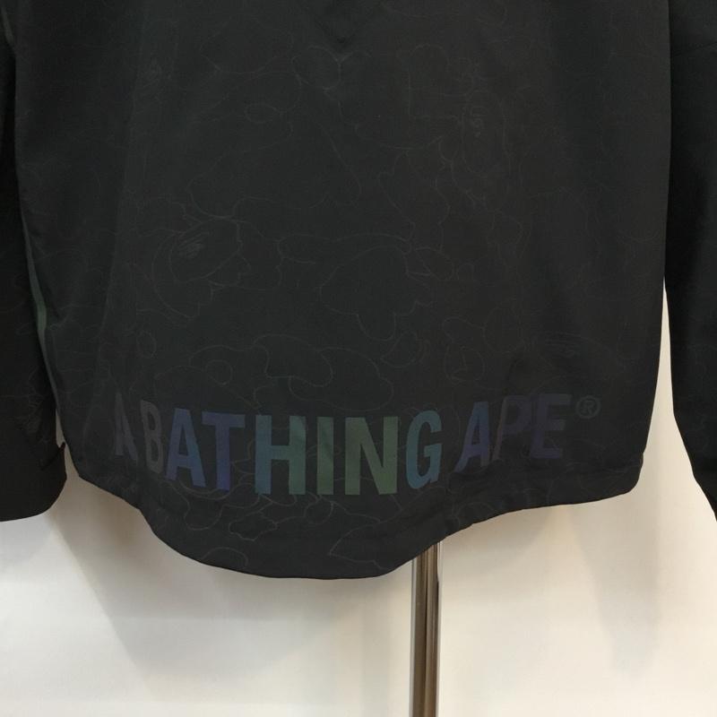 アベイシングエイプ A BATHING APE ジャケット、上着 ジャンパー、ブルゾン DU0202 SNOW JACKET adidas 無地 X ロゴ、文字 黒 / ブラック /  メンズ USED 古着 中古 10048648