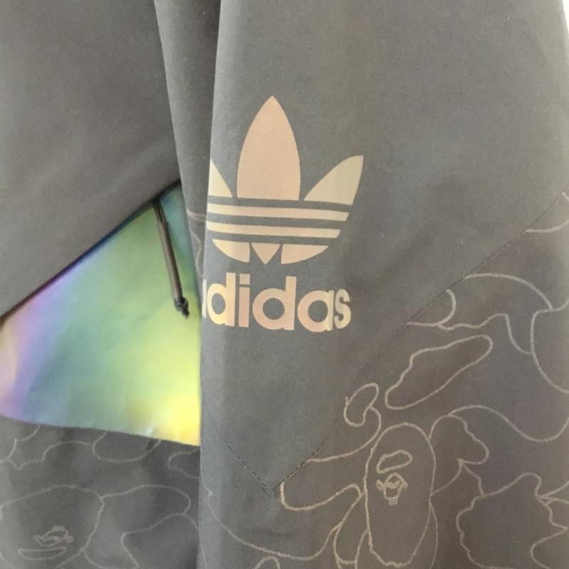 アベイシングエイプ A BATHING APE ジャケット、上着 ジャンパー、ブルゾン DU0202 SNOW JACKET adidas 無地 X ロゴ、文字 黒 / ブラック /  メンズ USED 古着 中古 10048648