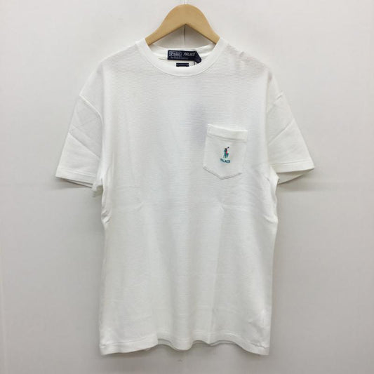 ポロバイラルフローレン Polo by RALPH LAUREN Tシャツ 半袖 × PALACE サーマルTEE　WAFFLE POCKET T M ロゴ、文字 白 / ホワイト /  メンズ USED 古着 中古 10048877
