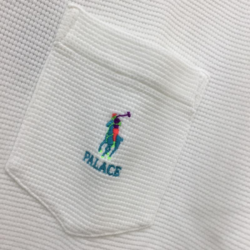 ポロバイラルフローレン Polo by RALPH LAUREN Tシャツ 半袖 × PALACE サーマルTEE　WAFFLE POCKET T M ロゴ、文字 白 / ホワイト /  メンズ USED 古着 中古 10048877