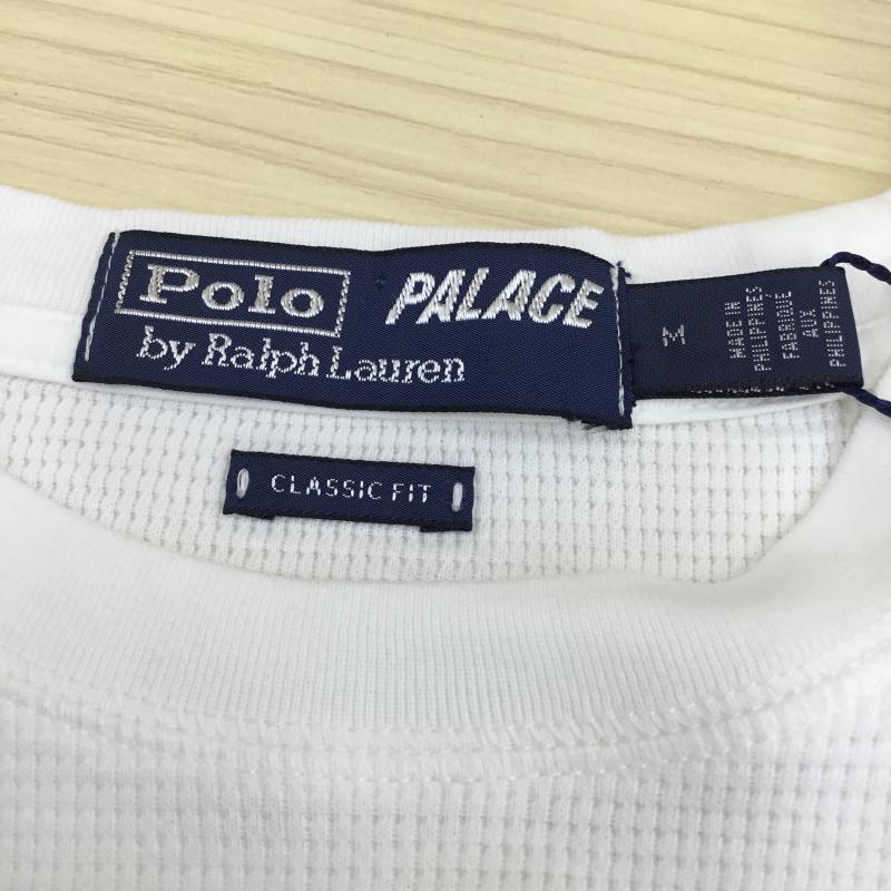 ポロバイラルフローレン Polo by RALPH LAUREN Tシャツ 半袖 × PALACE サーマルTEE　WAFFLE POCKET T M ロゴ、文字 白 / ホワイト /  メンズ USED 古着 中古 10048877