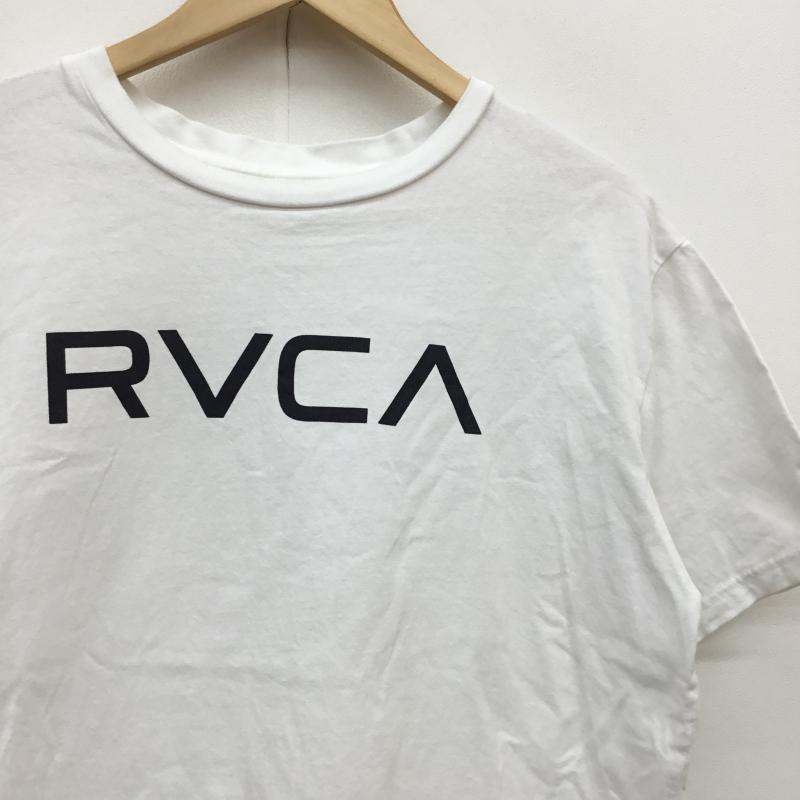 ルーカ RVCA Tシャツ 半袖 ビックロゴ 半袖Tシャツ スタンダードFIT BIG RVCA S/S T-Shirt BA041-204 M ロゴ、文字 白 / ホワイト / X 黒 / ブラック /  メンズ USED 古着 中古 10048988