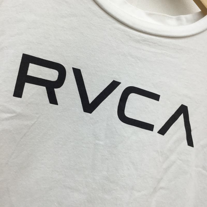 ルーカ RVCA Tシャツ 半袖 ビックロゴ 半袖Tシャツ スタンダードFIT BIG RVCA S/S T-Shirt BA041-204 M ロゴ、文字 白 / ホワイト / X 黒 / ブラック /  メンズ USED 古着 中古 10048988