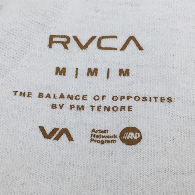 ルーカ RVCA Tシャツ 半袖 ビックロゴ 半袖Tシャツ スタンダードFIT BIG RVCA S/S T-Shirt BA041-204 M ロゴ、文字 白 / ホワイト / X 黒 / ブラック /  メンズ USED 古着 中古 10048988
