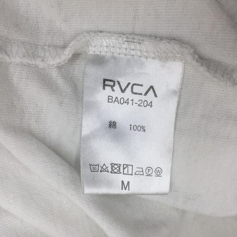 ルーカ RVCA Tシャツ 半袖 ビックロゴ 半袖Tシャツ スタンダードFIT BIG RVCA S/S T-Shirt BA041-204 M ロゴ、文字 白 / ホワイト / X 黒 / ブラック /  メンズ USED 古着 中古 10048988