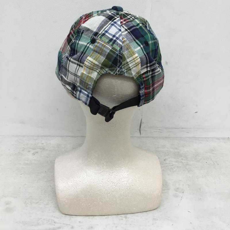 アトモスラボ ATMOS LAB 帽子 キャップ PATCHWORK 6 PANEL CAP al19s-hg04 FREE チェック 緑 / グリーン /  メンズ USED 古着 中古 10049040
