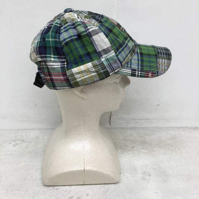 アトモスラボ ATMOS LAB 帽子 キャップ PATCHWORK 6 PANEL CAP al19s-hg04 FREE チェック 緑 / グリーン /  メンズ USED 古着 中古 10049040