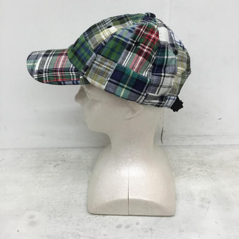 アトモスラボ ATMOS LAB 帽子 キャップ PATCHWORK 6 PANEL CAP al19s-hg04 FREE チェック 緑 / グリーン /  メンズ USED 古着 中古 10049040