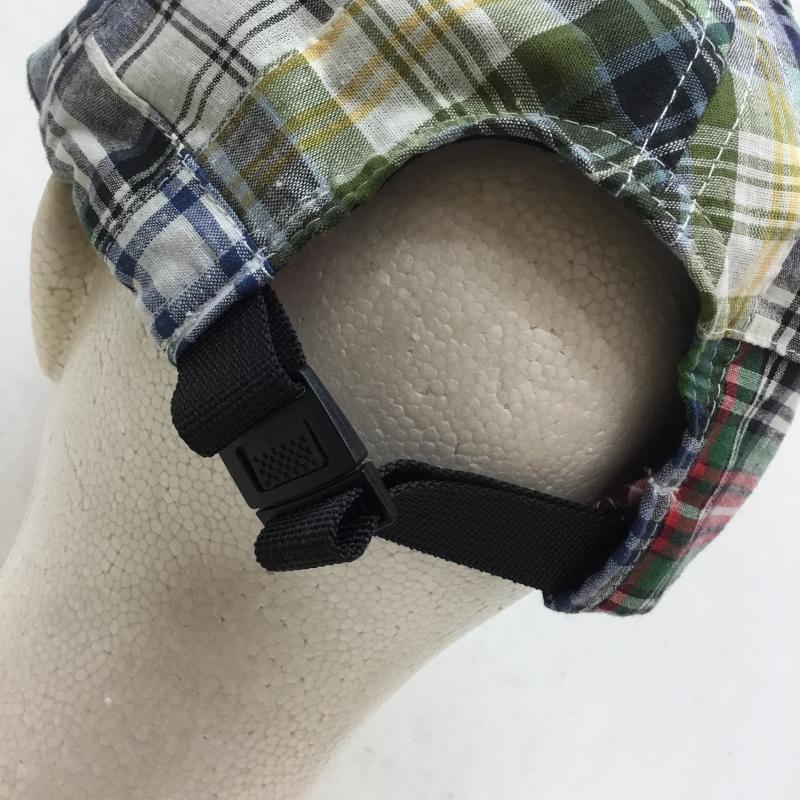 アトモスラボ ATMOS LAB 帽子 キャップ PATCHWORK 6 PANEL CAP al19s-hg04 FREE チェック 緑 / グリーン /  メンズ USED 古着 中古 10049040