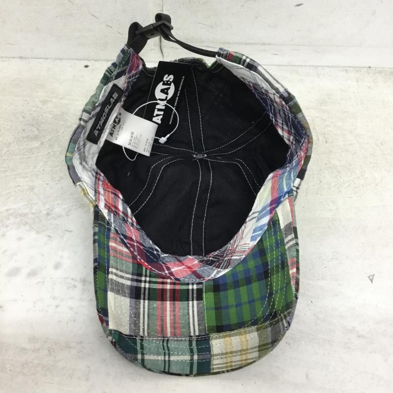 アトモスラボ ATMOS LAB 帽子 キャップ PATCHWORK 6 PANEL CAP al19s-hg04 FREE チェック 緑 / グリーン /  メンズ USED 古着 中古 10049040
