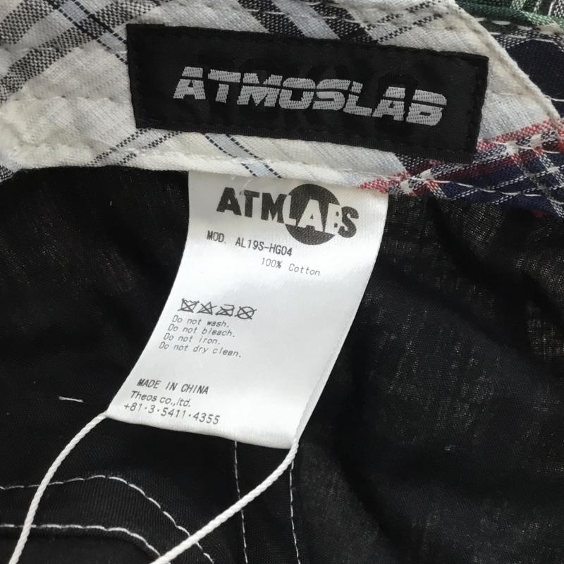 アトモスラボ ATMOS LAB 帽子 キャップ PATCHWORK 6 PANEL CAP al19s-hg04 FREE チェック 緑 / グリーン /  メンズ USED 古着 中古 10049040