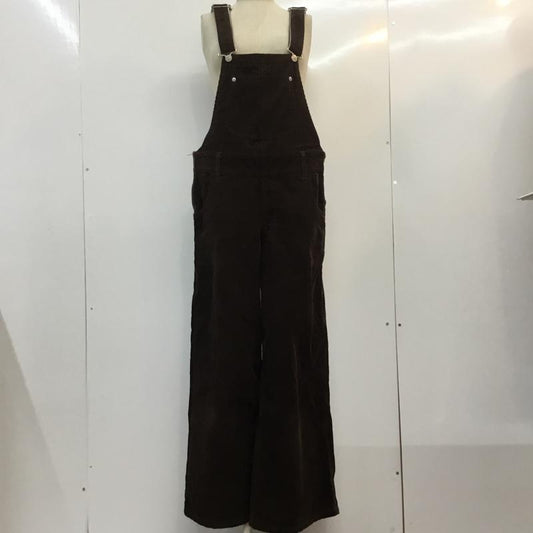 ミルクフェド MILKFED. サロペット・オーバーオール サロペット、オーバーオール 03163907 CORDUROY WIDE LEG JUMPSUIT コーデュロイ 無地 ダークブラウン / ダークブラウン /  レディース USED 古着 中古 10049051