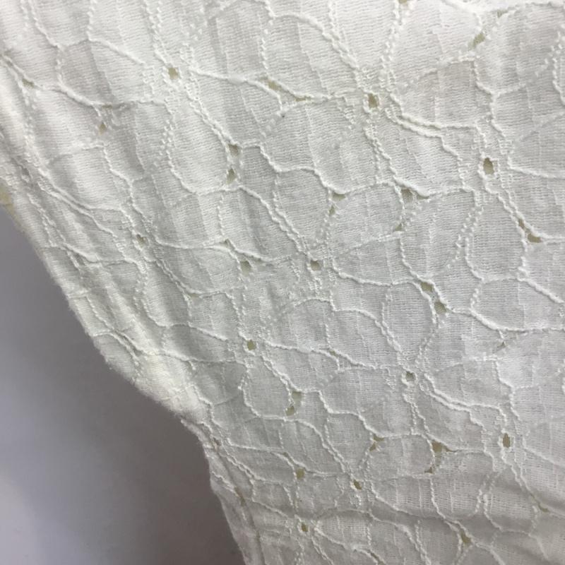 ロペピクニック ROPE' PICNIC カットソー 半袖 花柄 レース 38 レース柄 アイボリー / アイボリー /  レディース USED 古着 中古 10049188