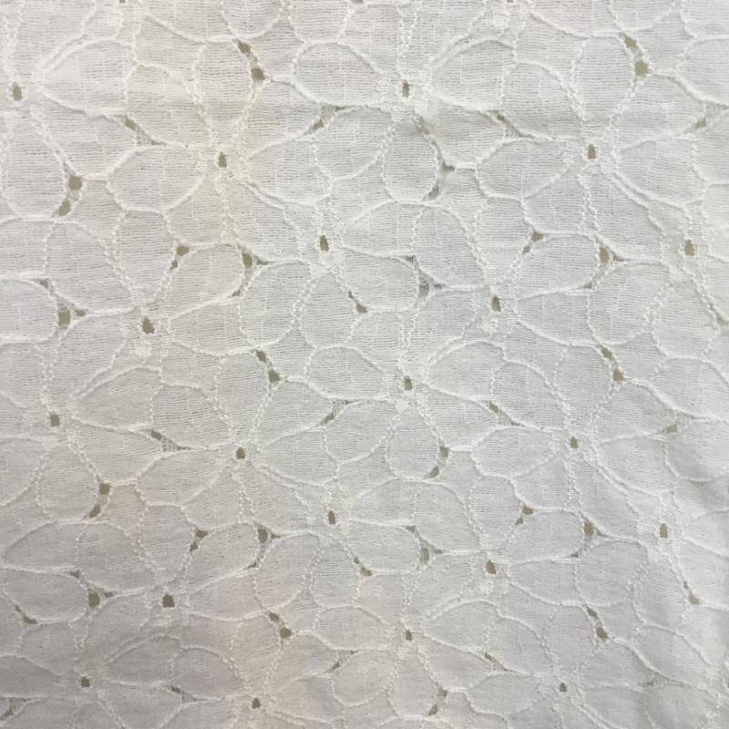 ロペピクニック ROPE' PICNIC カットソー 半袖 花柄 レース 38 レース柄 アイボリー / アイボリー /  レディース USED 古着 中古 10049188