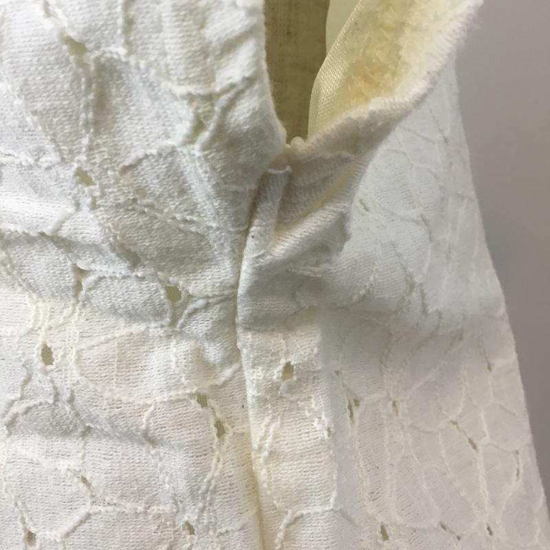 ロペピクニック ROPE' PICNIC カットソー 半袖 花柄 レース 38 レース柄 アイボリー / アイボリー /  レディース USED 古着 中古 10049188
