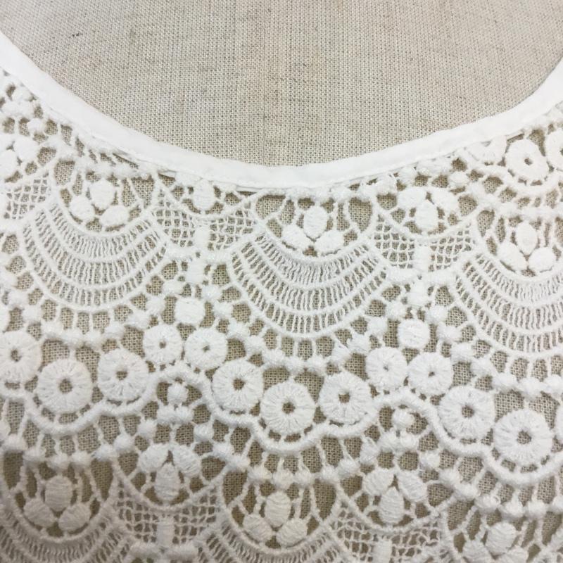 ビューティアンドユース BEAUTY&YOUTH カットソー 半袖 16172483207 クロシェット ショートスリーブ レース レース柄 白 / ホワイト /  レディース USED 古着 中古 10049201