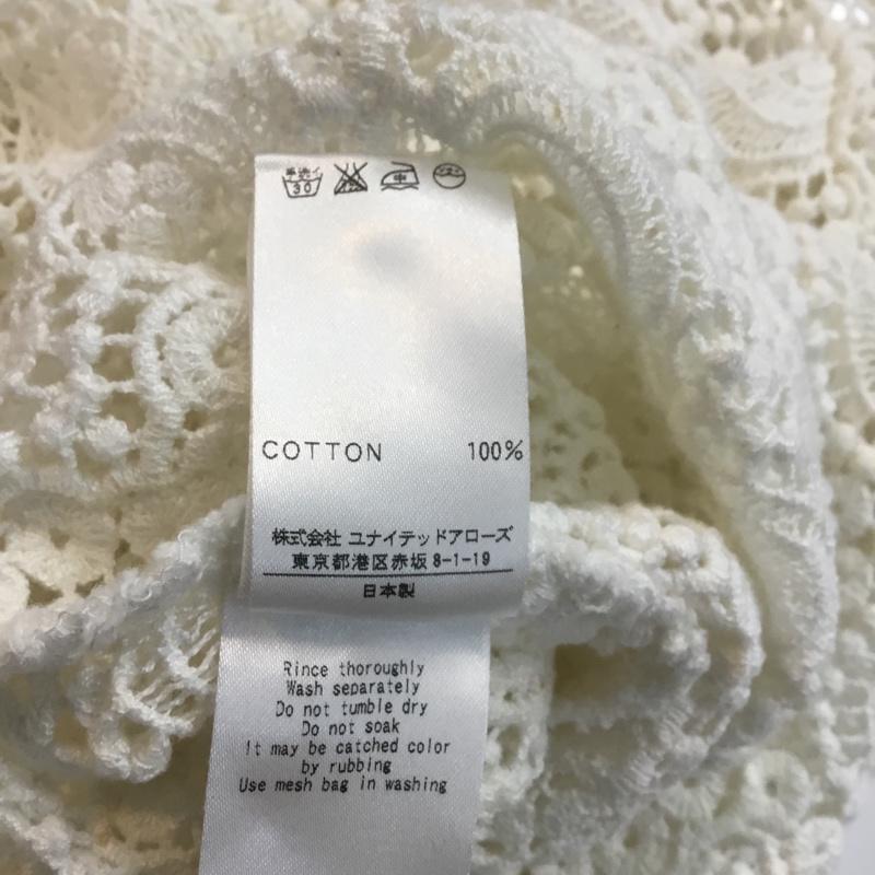 ビューティアンドユース BEAUTY&YOUTH カットソー 半袖 16172483207 クロシェット ショートスリーブ レース レース柄 白 / ホワイト /  レディース USED 古着 中古 10049201
