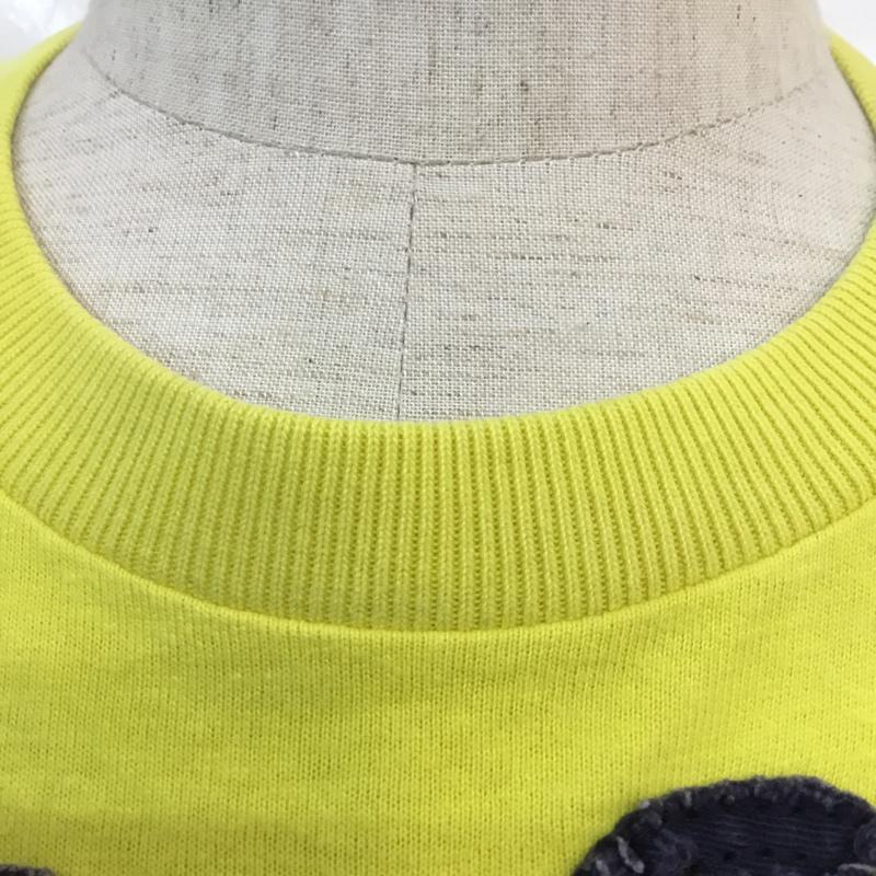 ホリスター Hollister Tシャツ 半袖 クルーネック ロゴ 刺繍 S ロゴ、文字 黄 / イエロー /  メンズ USED 古着 中古 10049501