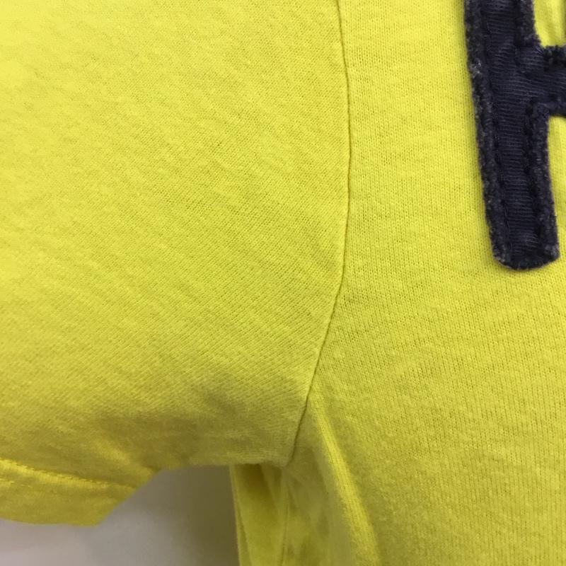 ホリスター Hollister Tシャツ 半袖 クルーネック ロゴ 刺繍 S ロゴ、文字 黄 / イエロー /  メンズ USED 古着 中古 10049501