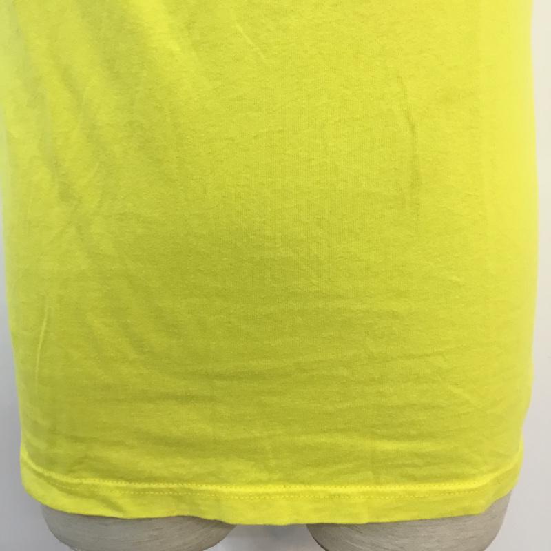 ホリスター Hollister Tシャツ 半袖 クルーネック ロゴ 刺繍 S ロゴ、文字 黄 / イエロー /  メンズ USED 古着 中古 10049501