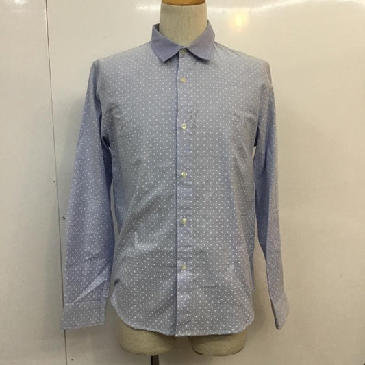 マックダディー MACKDADDY シャツ、ブラウス 長袖 ドット L ドット 水色 / ライトブルー /  メンズ USED 古着 中古 10049521
