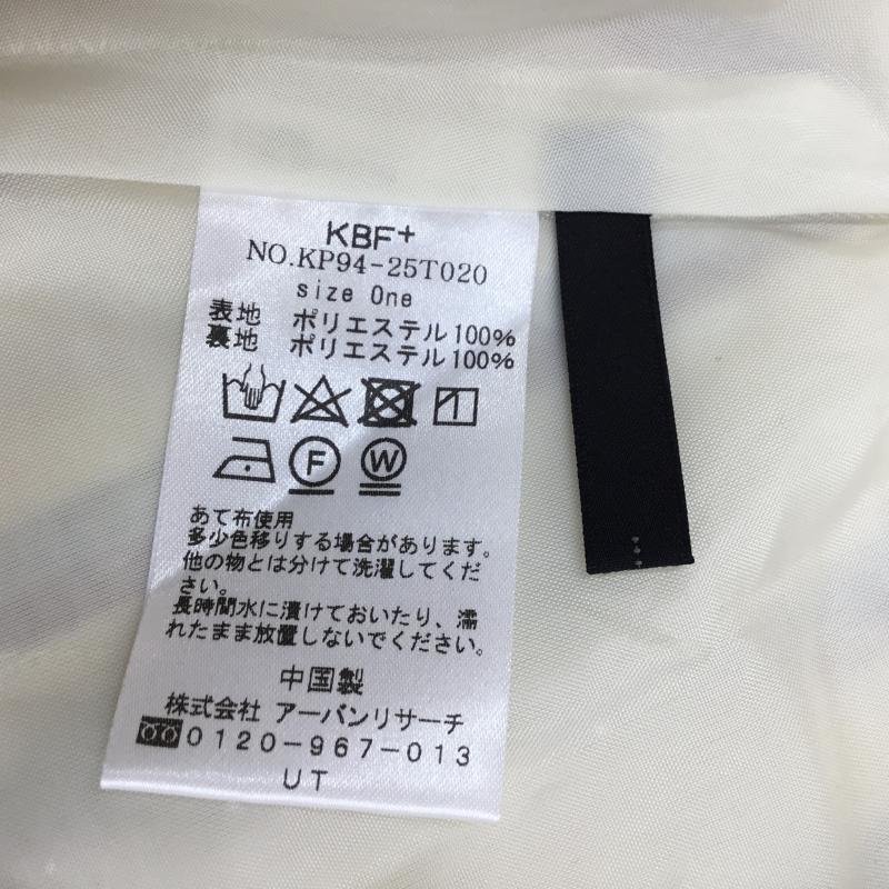 ケービーエフプラス KBF+ スカート ロングスカート FREE ストライプ アイボリー / アイボリー / X 灰 / グレー / X 茶 / ブラウン /  レディース USED 古着 中古 10049535