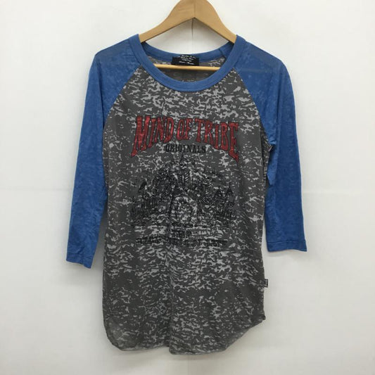 アールエヌエー RNA カットソー 七分袖 M 青 / ブルー / X 灰 / グレー /  レディース USED 古着 中古 10049853