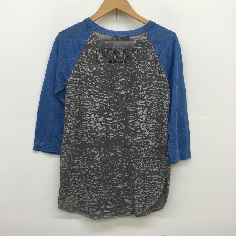 アールエヌエー RNA カットソー 七分袖 M 青 / ブルー / X 灰 / グレー /  レディース USED 古着 中古 10049853