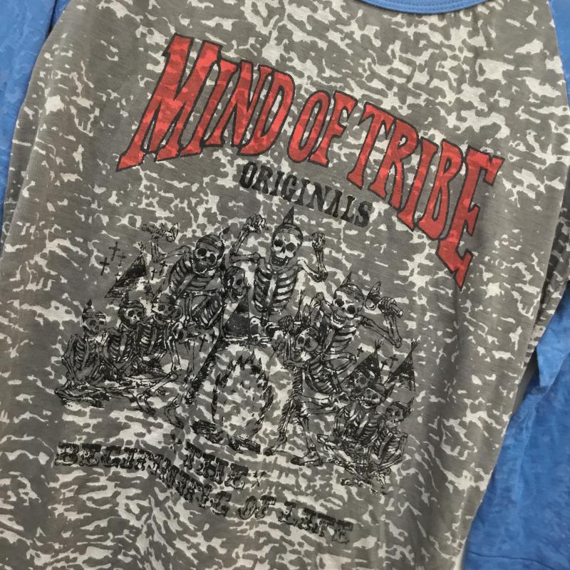 アールエヌエー RNA カットソー 七分袖 M 青 / ブルー / X 灰 / グレー /  レディース USED 古着 中古 10049853