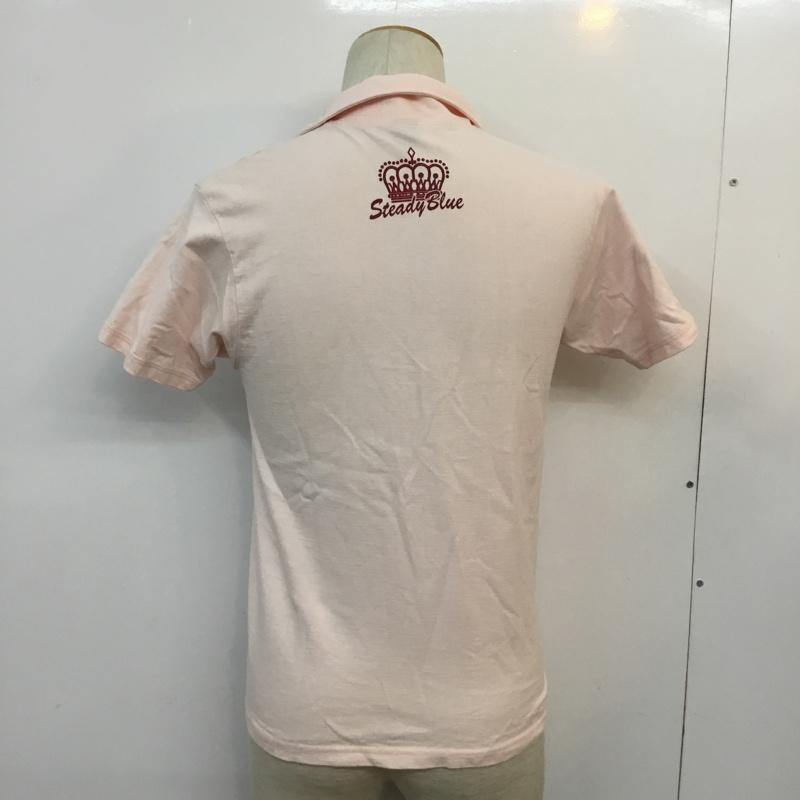 アールジェイビー R.J.B ポロシャツ 半袖 プリント 38 プリント 桃 / ピンク /  メンズ USED 古着 中古 10049854