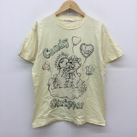 キャンディストリッパー Candy Stripper Tシャツ 半袖 黄 / イエロー /  レディース USED 古着 中古 10049926