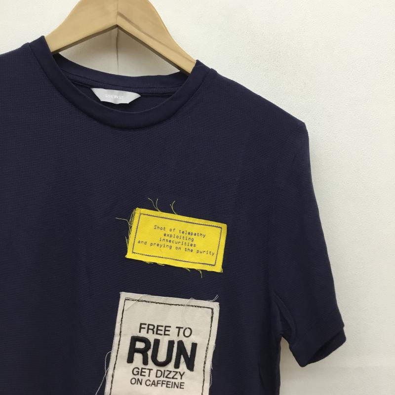 センス SSEINSE Tシャツ 半袖 S 紺 / ネイビー /  メンズ USED 古着 中古 10049945