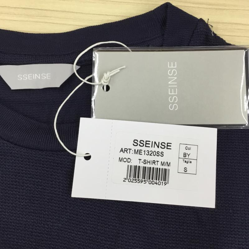 センス SSEINSE Tシャツ 半袖 S 紺 / ネイビー /  メンズ USED 古着 中古 10049945