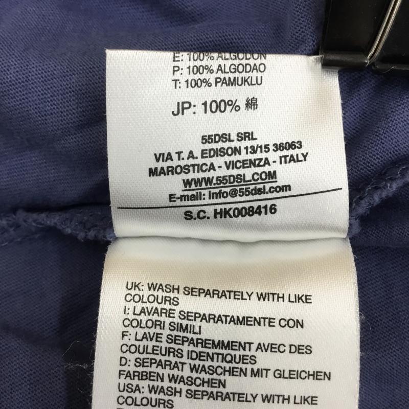 フィフティーファイブディーエスエル 55DSL Tシャツ 半袖 XL ロゴ、文字 青 / ブルー / X 赤 / レッド /  メンズ USED 古着 中古 10049985