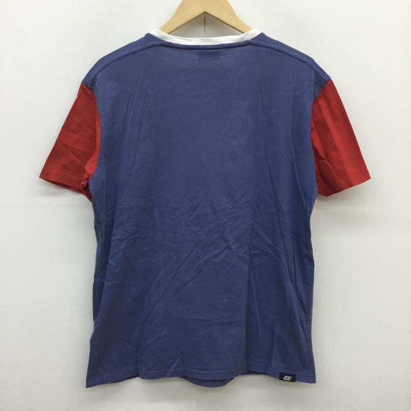 フィフティーファイブディーエスエル 55DSL Tシャツ 半袖 XL ロゴ、文字 青 / ブルー / X 赤 / レッド /  メンズ USED 古着 中古 10049985