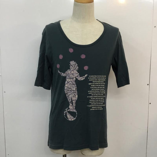 シャリーフ SHAREEF Tシャツ 半袖 クルーネック プリント 2 プリント 緑 / グリーン /  メンズ USED 古着 中古 10050241