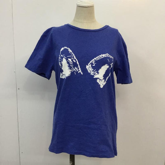 キツネ KITSUNE Tシャツ 半袖 プリント 青 / ブルー /  レディース USED 古着 中古 10050389