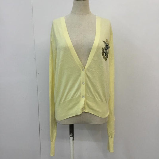 ポロジーンズカンパニー POLO JEANS COMPANY カーディガン 長袖 L 無地 黄 / イエロー /  レディース USED 古着 中古 10050421