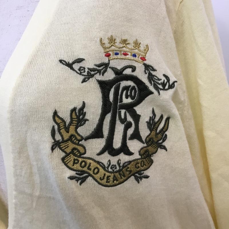 ポロジーンズカンパニー POLO JEANS COMPANY カーディガン 長袖 L 無地 黄 / イエロー /  レディース USED 古着 中古 10050421