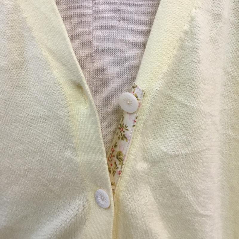 ポロジーンズカンパニー POLO JEANS COMPANY カーディガン 長袖 L 無地 黄 / イエロー /  レディース USED 古着 中古 10050421