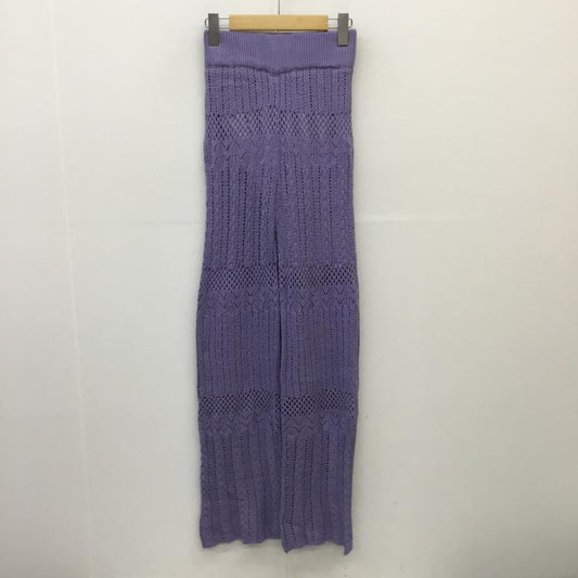 フーズフーチコ who's who Chico ボトムス ボトムス 透カシ柄ロングパンツ FREE 紫 / パープル /  レディース USED 古着 中古 10050907