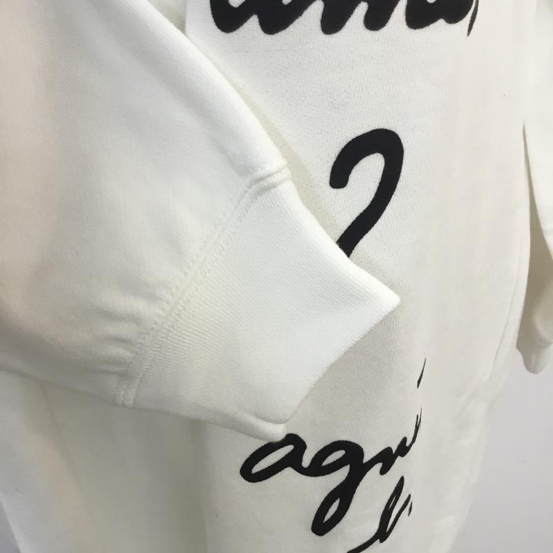 トゥービーバイアニエスベー To b. by agnes b. ワンピース ひざ丈スカート 5137 WQ08 ROBE メッセージワンピ タグ付き 36 ロゴ、文字 白 / ホワイト /  レディース USED 古着 中古 10051250