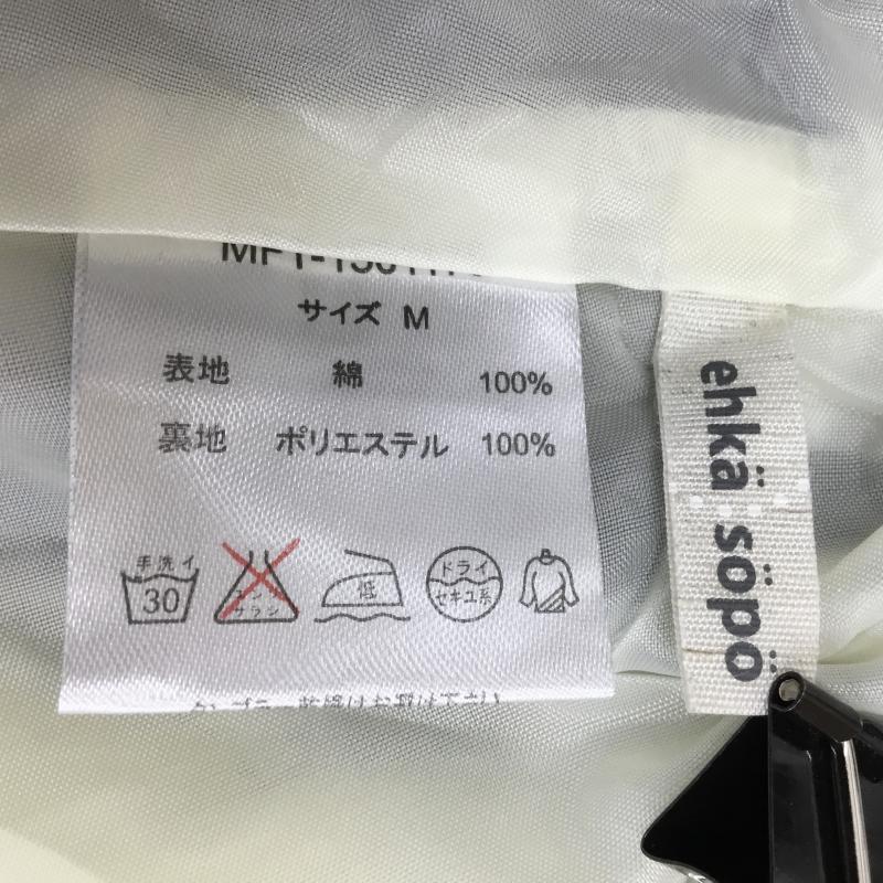 エヘカソポ ehka sopo スカート ひざ丈スカート M チェック 白 / ホワイト / X 黒 / ブラック /  レディース USED 古着 中古 10051442